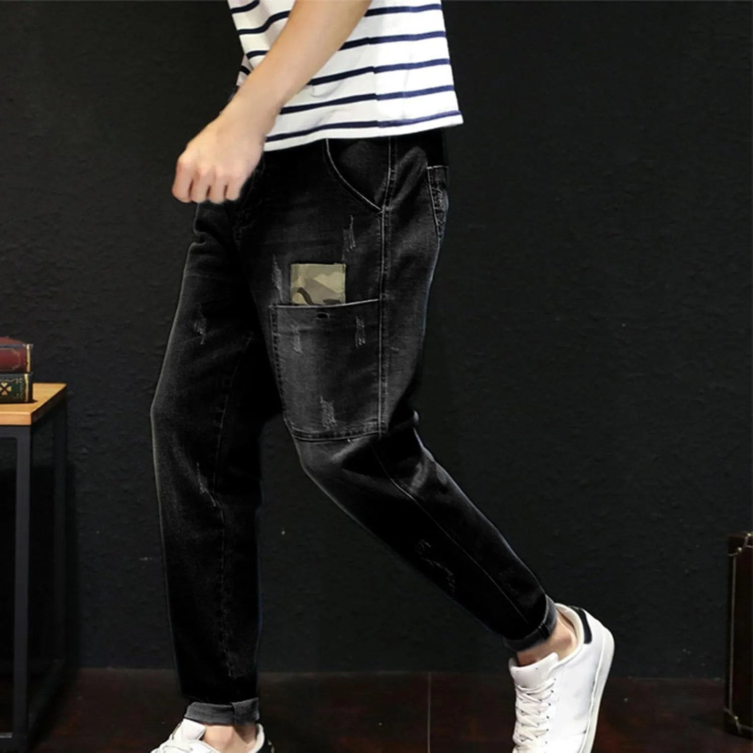 GIERIDUC Solid Dress Pants for Men's Mens Sweatpants Joggers with Pockets Work Pants for Men Slim Fit Sherpa Sweatpants Men's