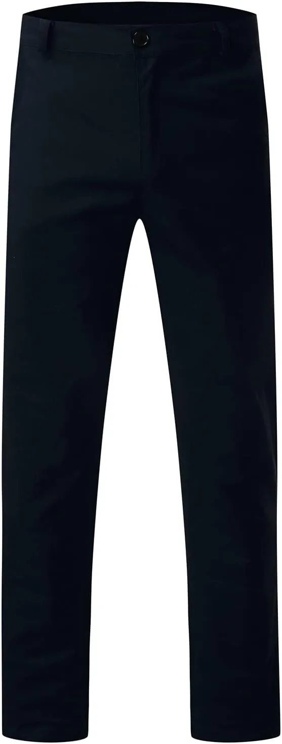 GOKKILRW Mens Slim Fit Golf Work Pants Flat-Front Stretch Chino Pants Casual Skinny Dress Pants Tapered Hiking Travel Pants