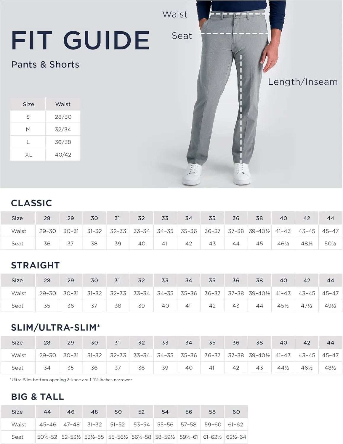 Haggar Mens Hidden Expandable Waistband Classic Fit Pleated Front Gabardine Dress Pant
