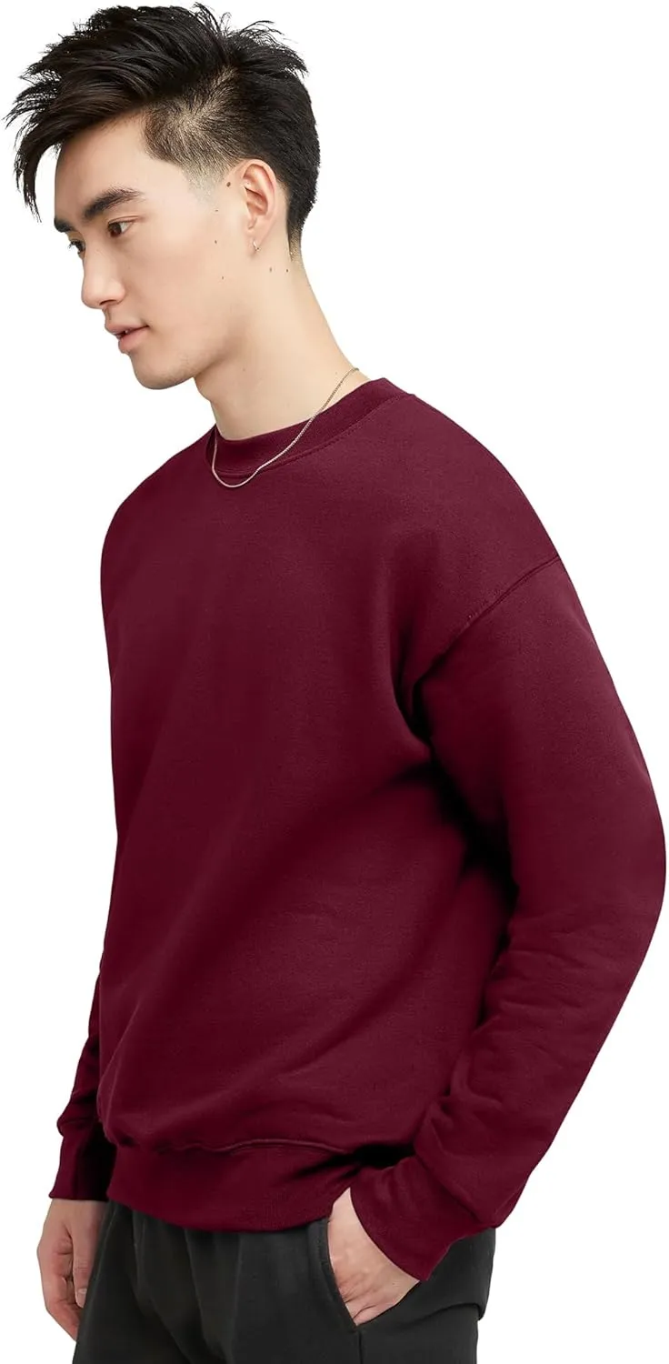 Hanes Men's Sweatshirt, Heavyweight Fleece Sweatshirt, Crewneck Pullover for Men