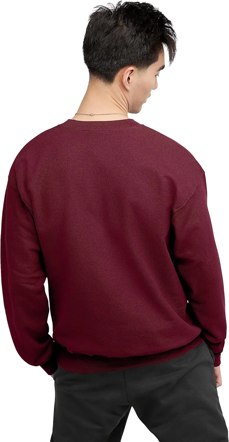 Hanes Men's Sweatshirt, Heavyweight Fleece Sweatshirt, Crewneck Pullover for Men