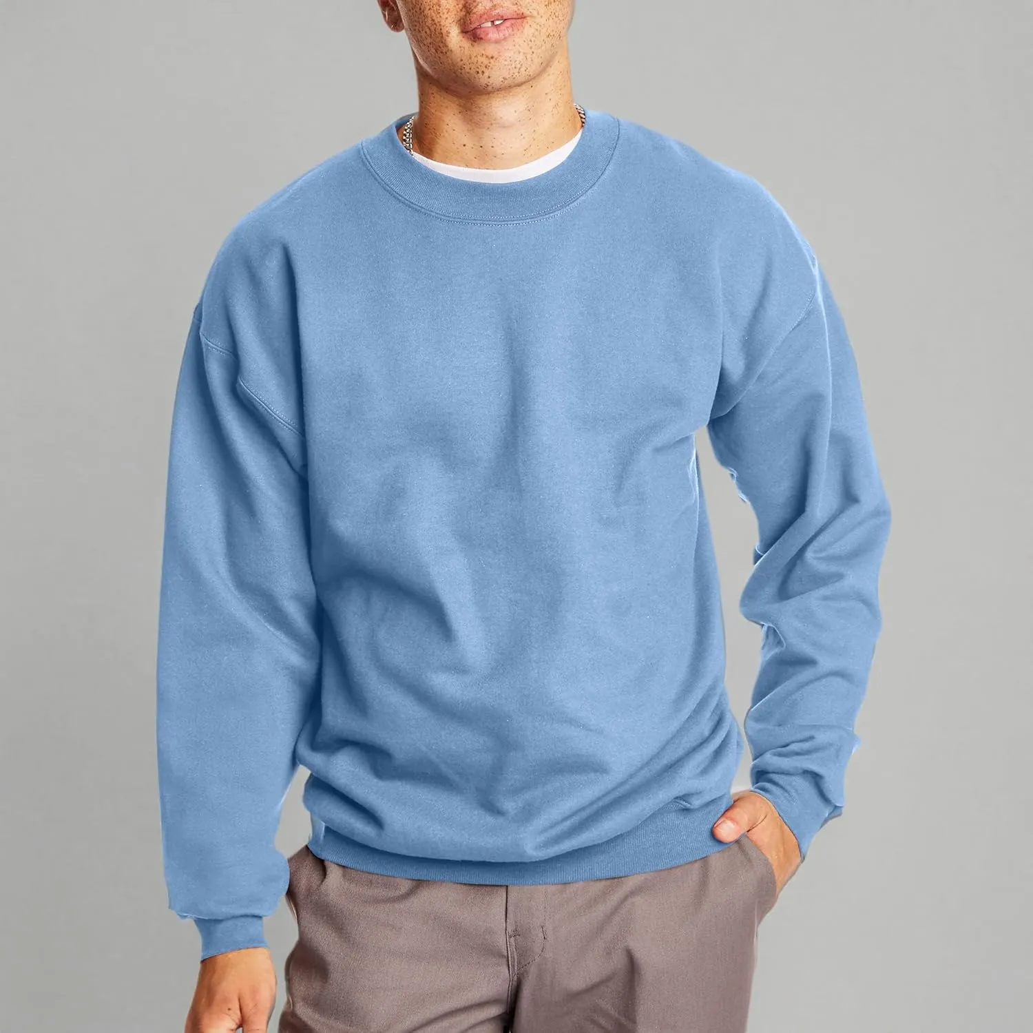 Hanes Ultimate, Heavyweight Fleece Sweatshirt, Crewneck Pullover for Men