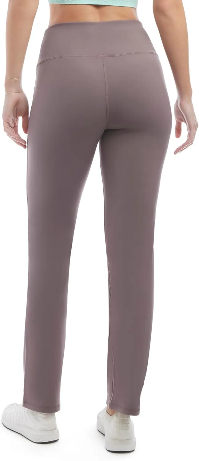 Jockey Women's Premium Brushed Wide Waistband Yoga Pants