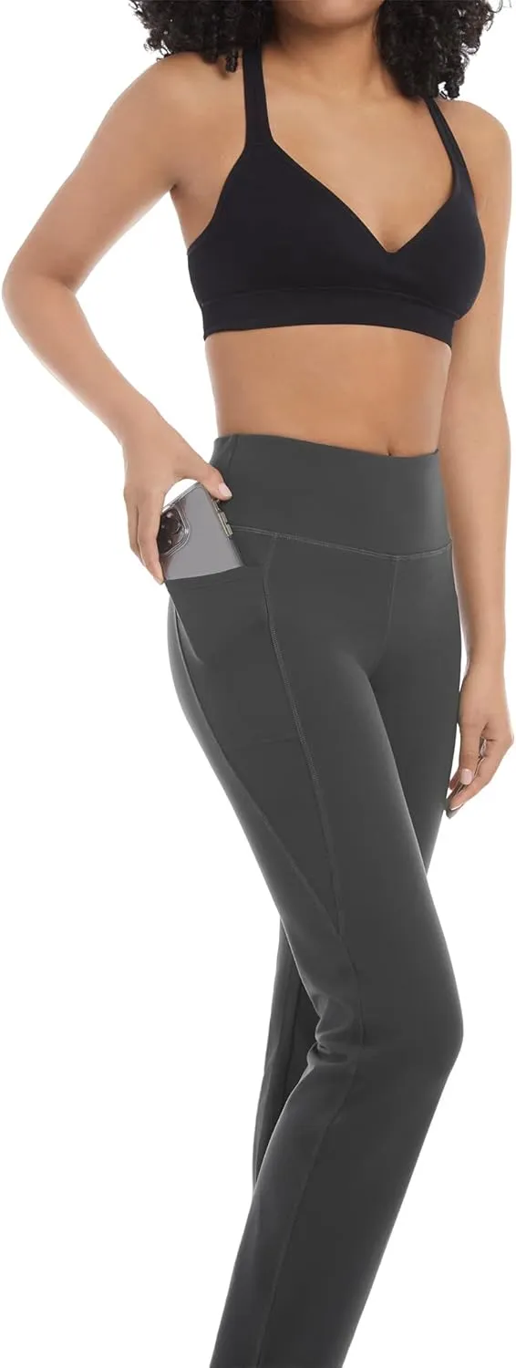 Jockey Women's Premium Pocket Slim Flare Yoga Pants
