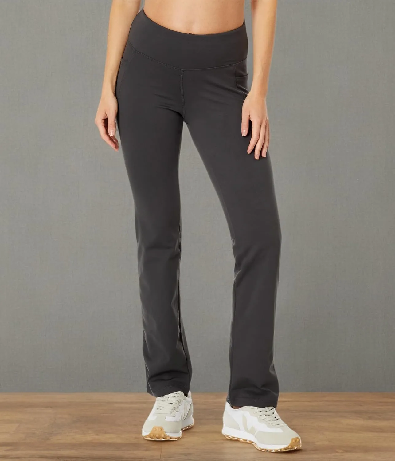 Jockey Women's Premium Pocket Slim Flare Yoga Pants