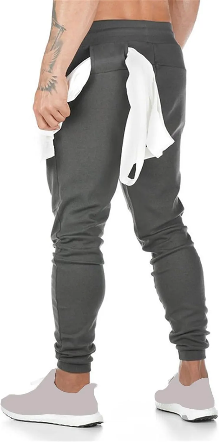 Jogging Pants for Men Stretch Joggers Sport Slim Fit Casual Trousers Gym Cargo Fashion Lightweight Fall Sweatpants