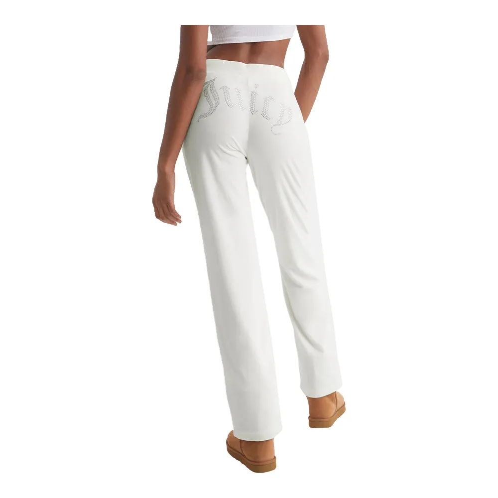 Juicy Couture Women's OG Big Bling Velour Track Pants
