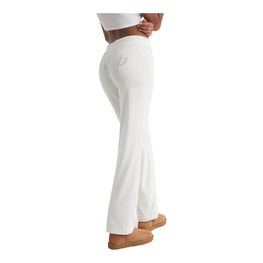 Juicy Couture Women's OG Big Bling Velour Track Pants