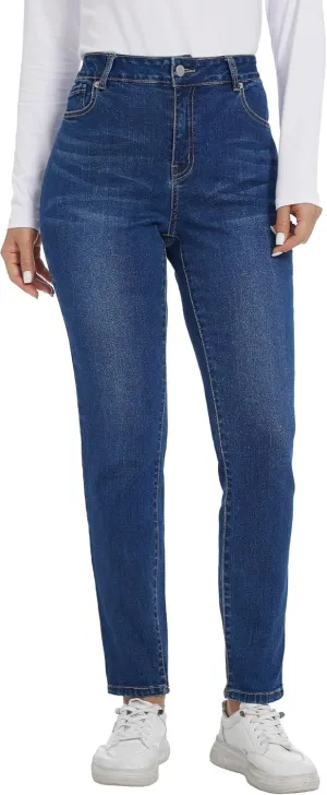 LICTZNEE Jeans for Women High Waist, Skinny Stretchy Jeans Slim Fit Leg Pants with Pockets Tummy Control Butt Lift