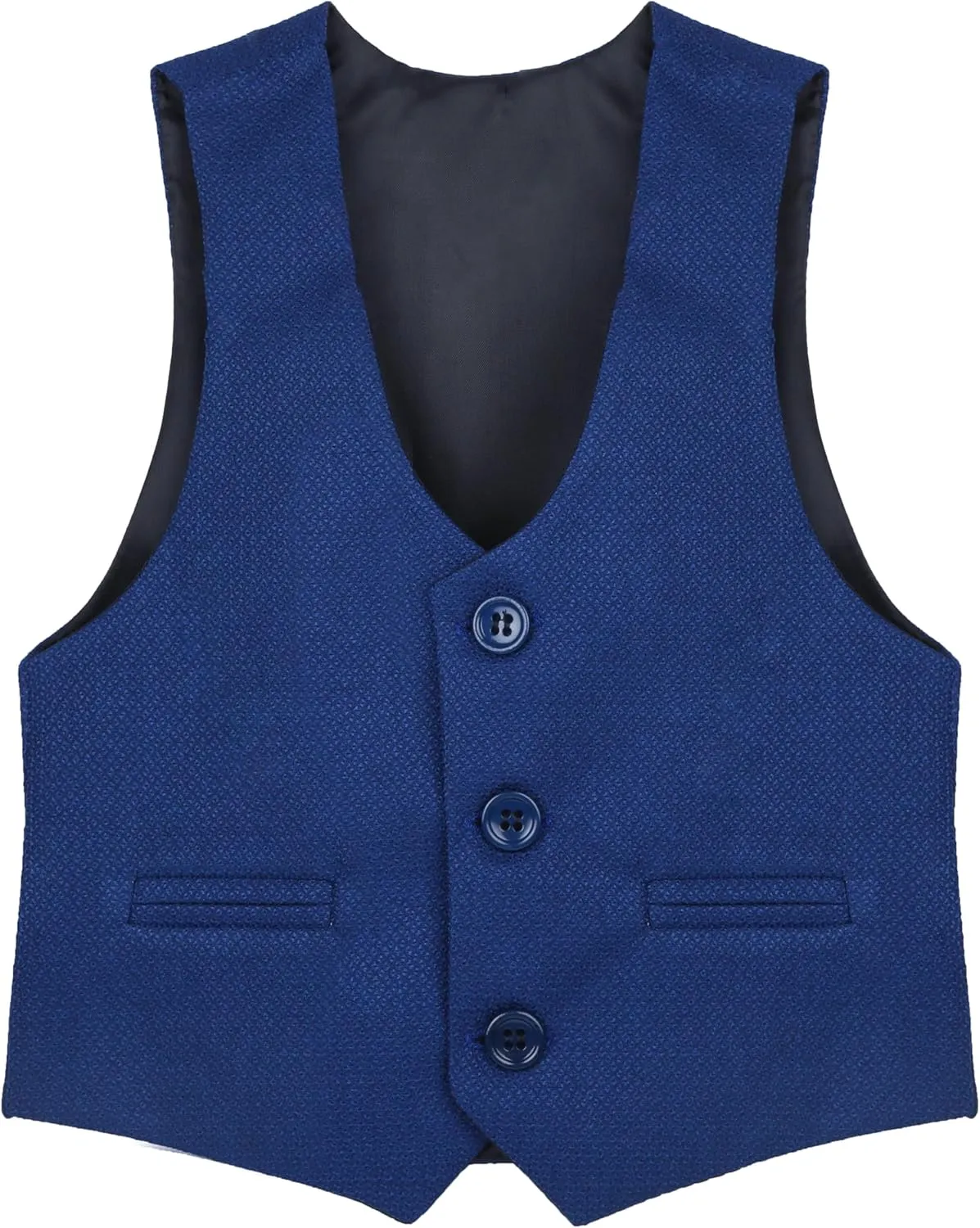 Lilax Boys Formal Suit 4 Piece Vest, Pants and Tie Dresswear Suit Set