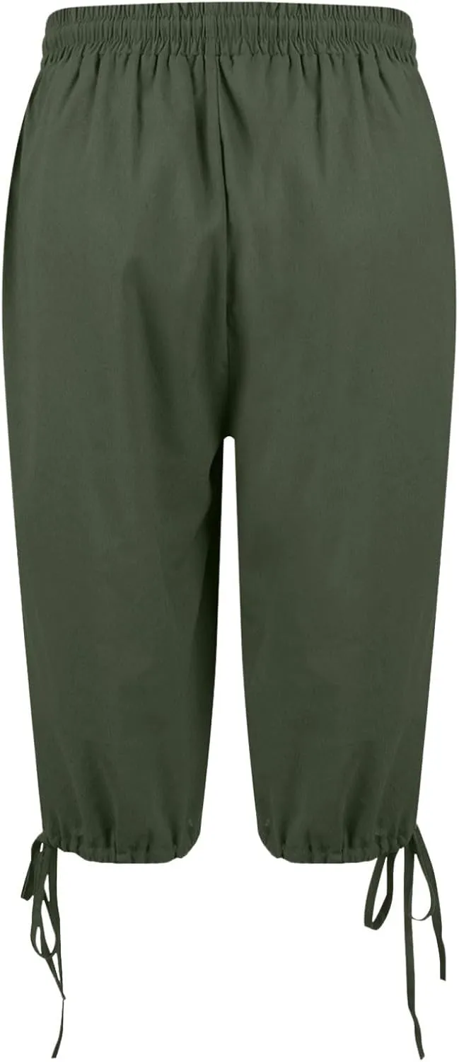 Linen Drawstring Pants for Women Lightweight Shorts High Waisted Casual Summer Drawstring Beach Vacation Outfit