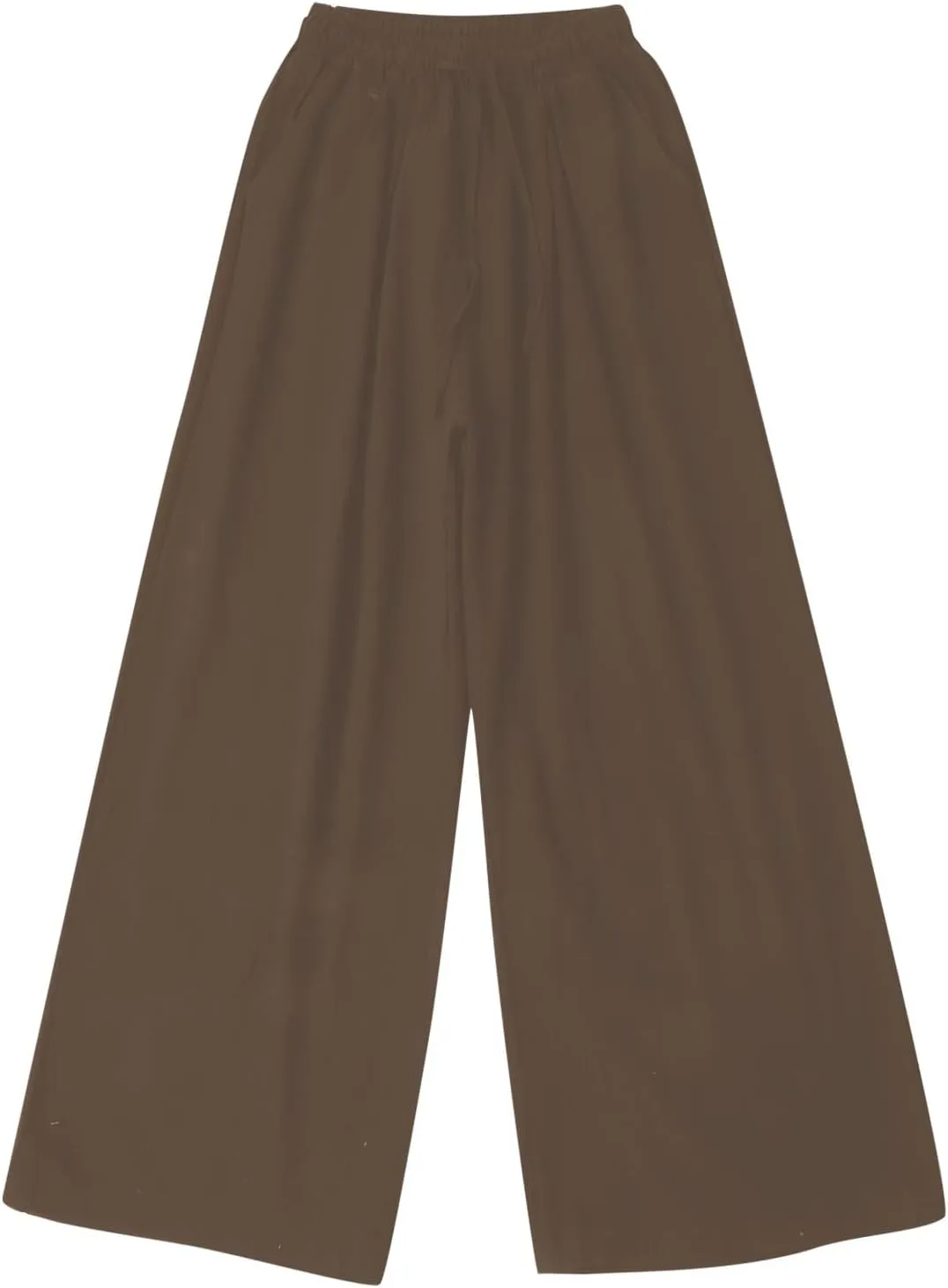 Linen Pants Women Summer Drawstring Waist Wide Leg Pant Loose Cotton Relax Palazzo Trousers Casual Beach Long Clothes