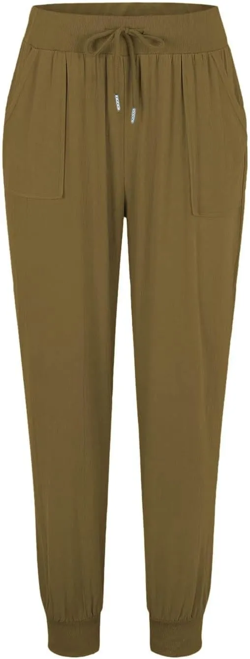 Linen Straight Leg Pants for Women 2025 Summer Work Trousers with Pockets Drawstring High Waisted Pants Casual Linen Pants