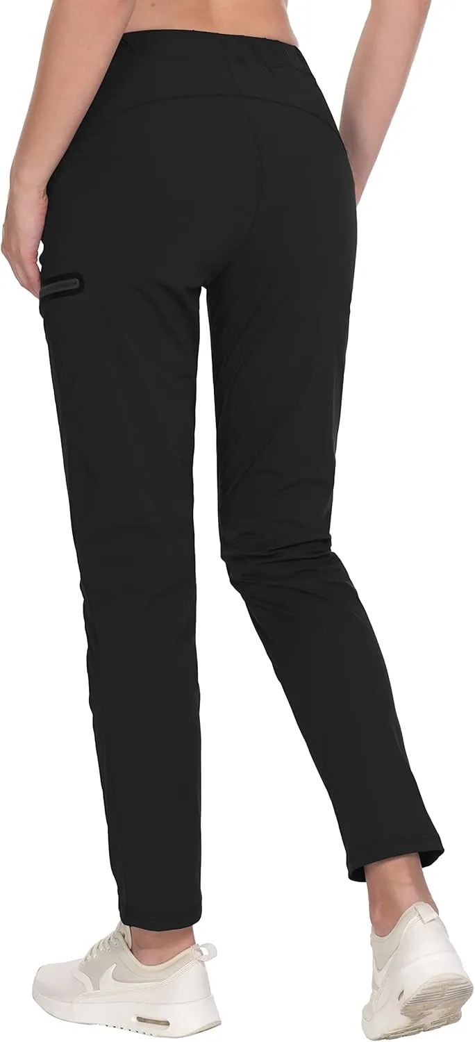 Little Donkey Andy Women's Ultra-Stretch Quick Dry Lightweight Ankle Pants Drawstring Active Travel Hiking