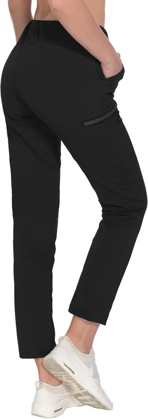 Little Donkey Andy Women's Ultra-Stretch Quick Dry Lightweight Ankle Pants Drawstring Active Travel Hiking