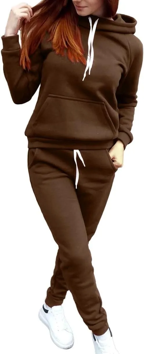 Lounge Sets for Women 2024 Long Sleeve Crewneck Baggy Shorts Sweatshirt with Jogger Pants 2 Piece