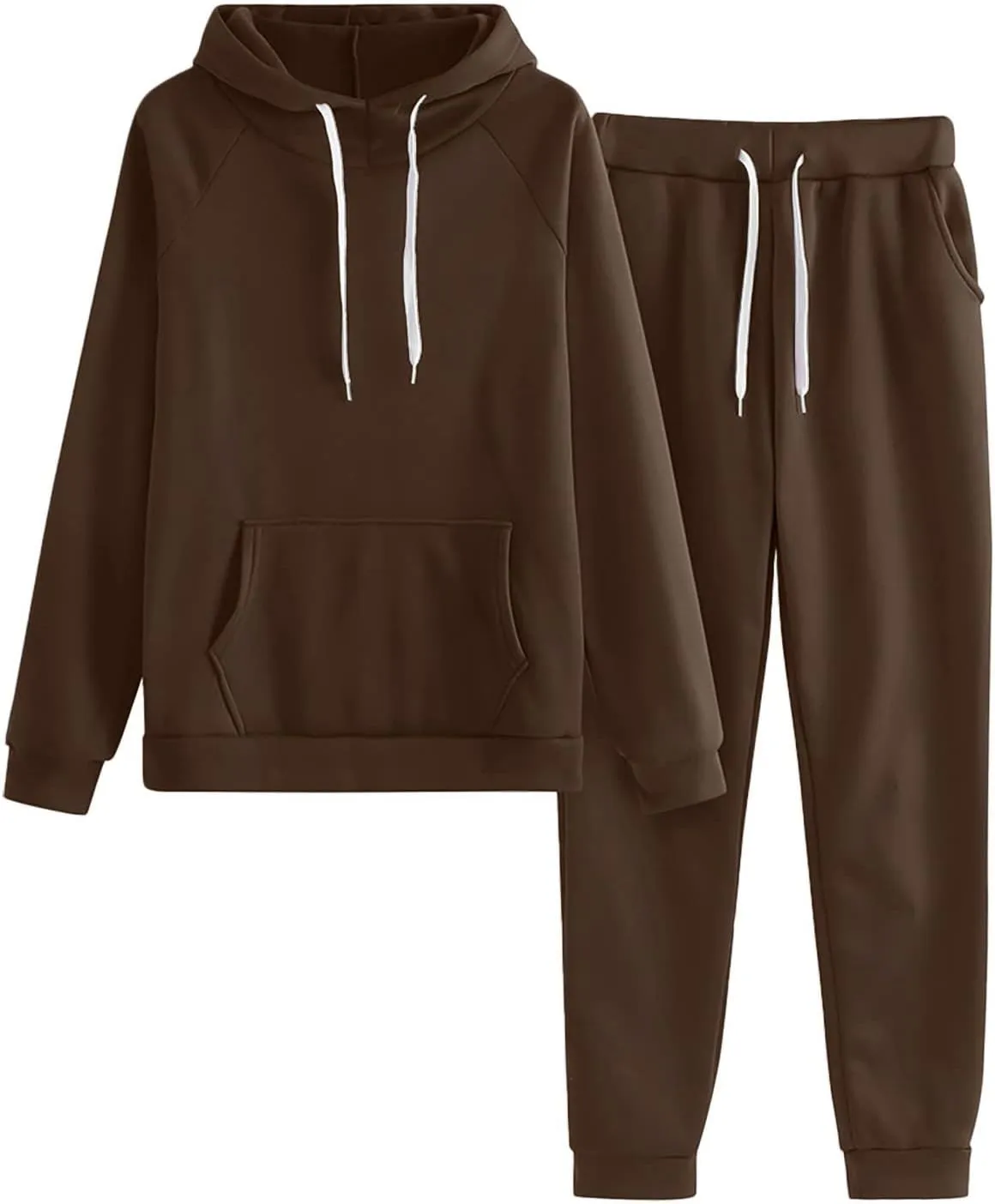 Lounge Sets for Women 2024 Long Sleeve Crewneck Baggy Shorts Sweatshirt with Jogger Pants 2 Piece
