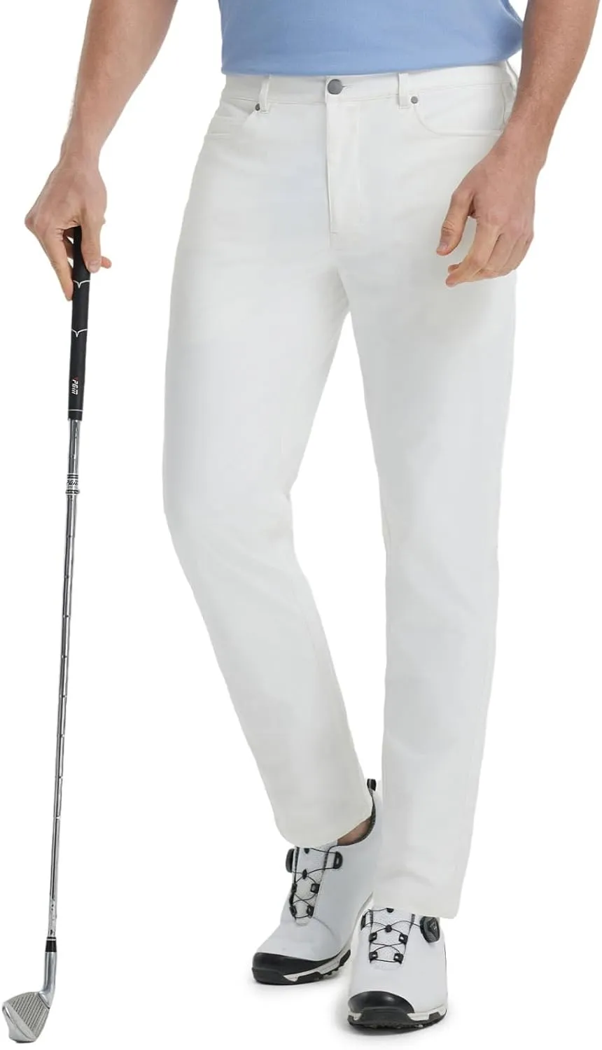 M MAELREG Golf Pants for Men Lightweight Moisture Wicking Business - 30"/32"/34" Stretch Flat Front Casual Dress Pant for Men