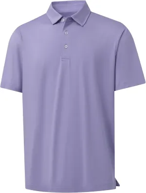 M MAELREG Golf Shirts for Men Dry Fit Moisture Wicking Performance Solid Collared Casual Mens Polo Shirts Short Sleeve