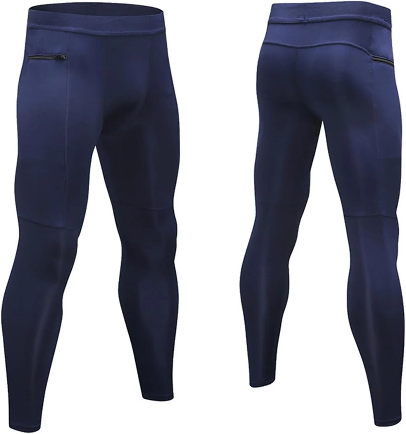 Men's Active Yoga Leggings Pants Running Dance Tights with Pockets Cycling Workout Pants Quick Dry Joggers