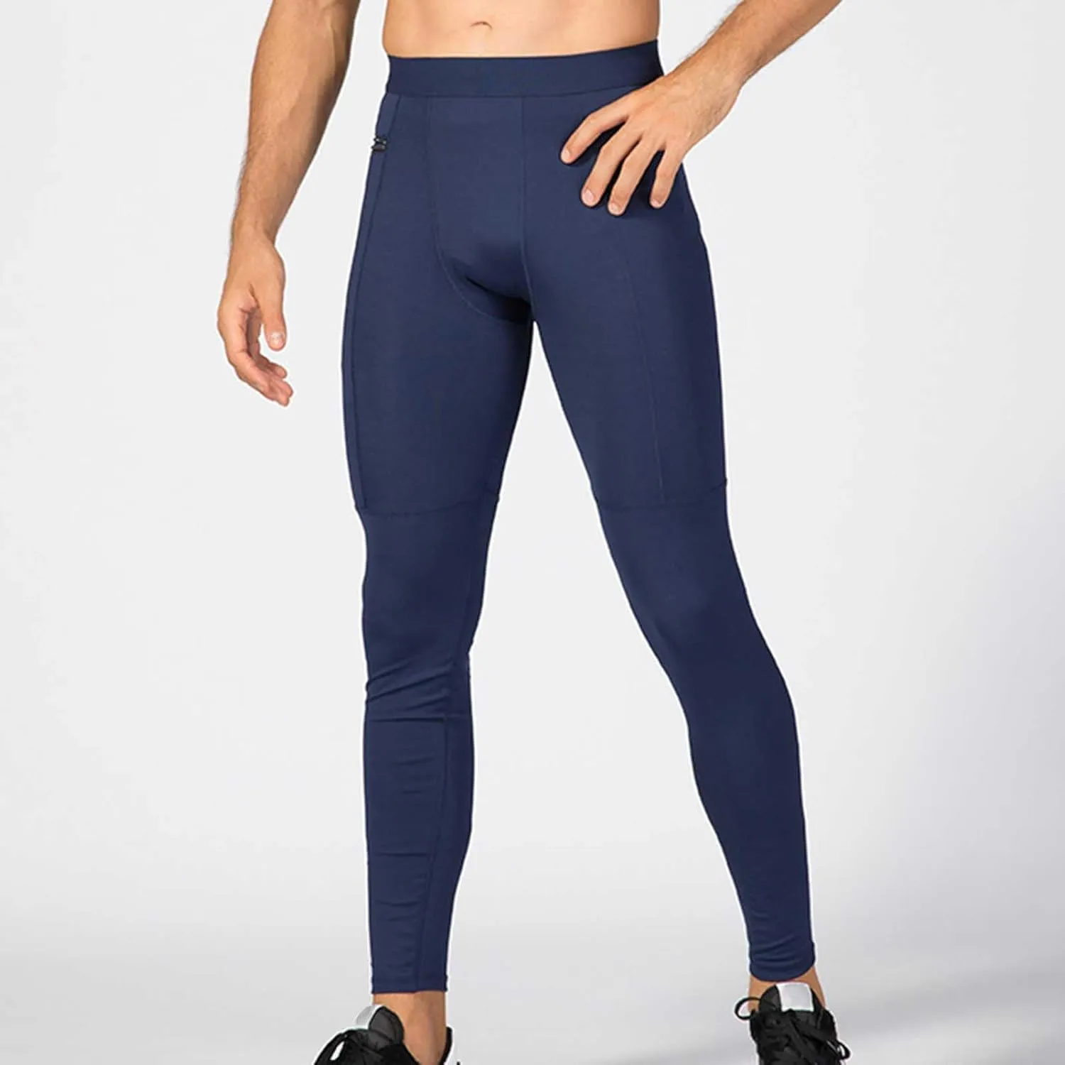 Men's Active Yoga Leggings Pants Running Dance Tights with Pockets Cycling Workout Pants Quick Dry Joggers