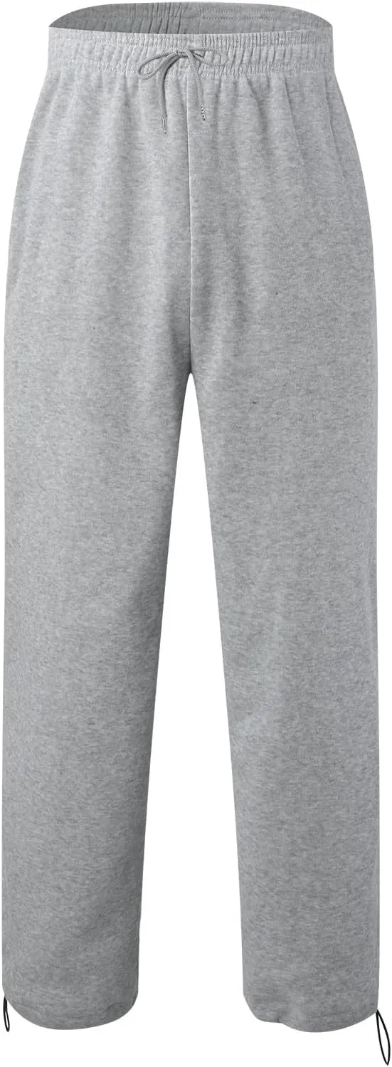 Mens Cargo Pants Stretch Elastic Waist Drawstring Joggers Pants, Color Block Sweatpants, Outdoor Trousers