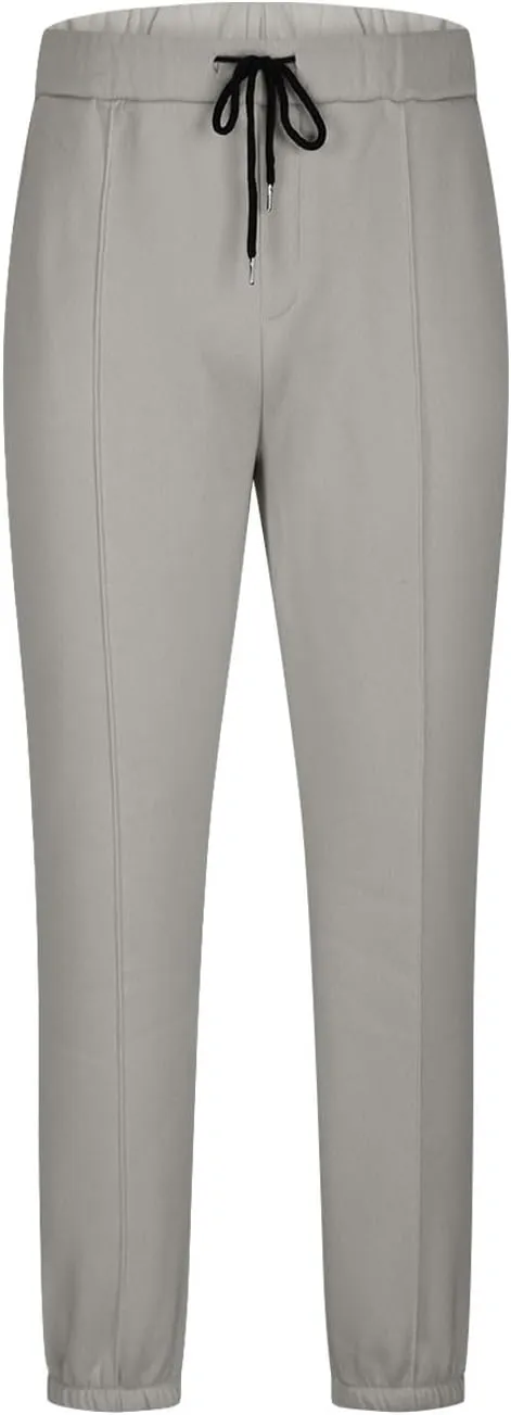 Mens Casual Pants Fall Baggy Sweatpants Comfy Breathable Work Pants Plus Size Wide Leg Pants with Elastic Waist