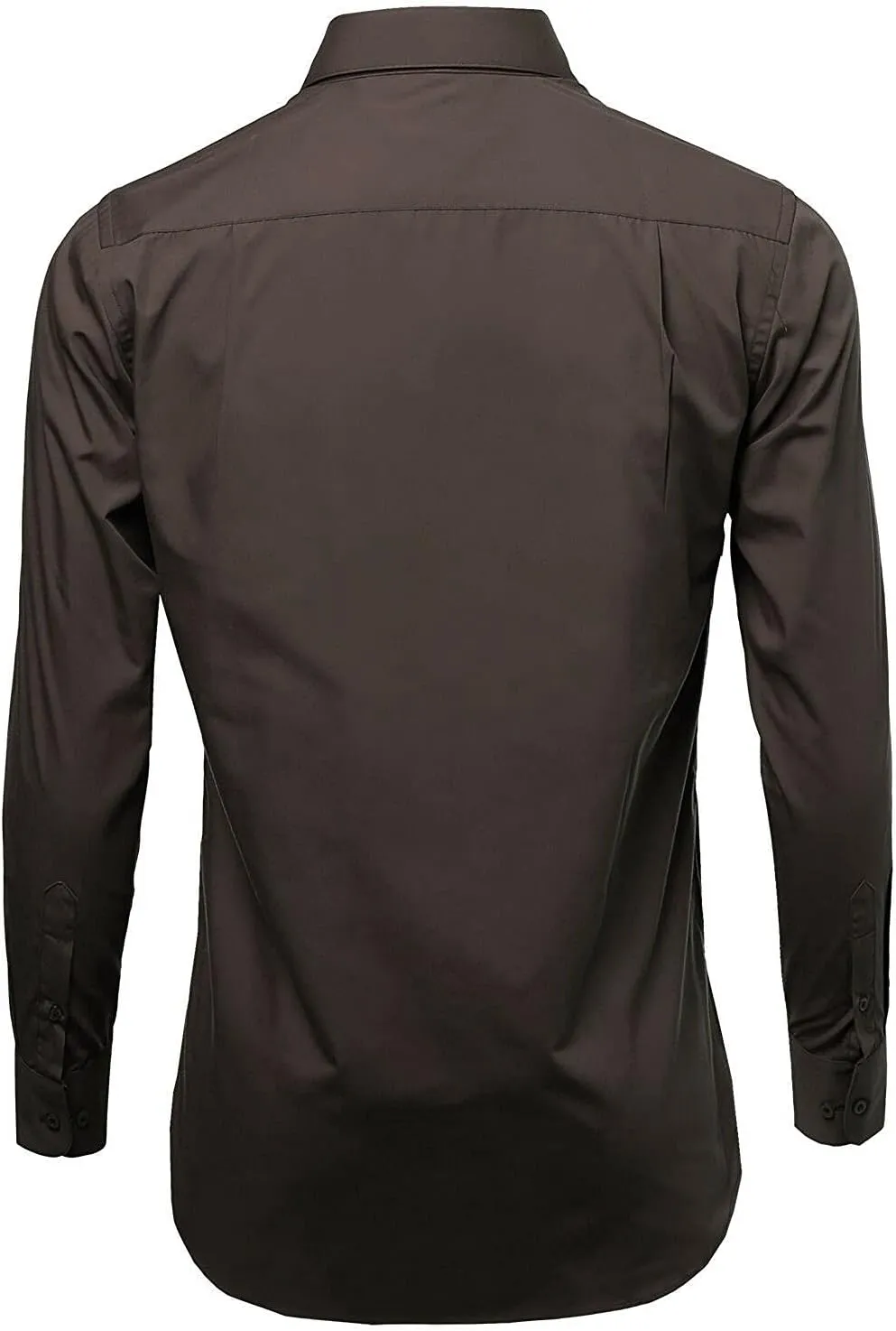 Men's Classic Fit Long Sleeve Wrinkle Resistant Button Down Premium Dress Shirt