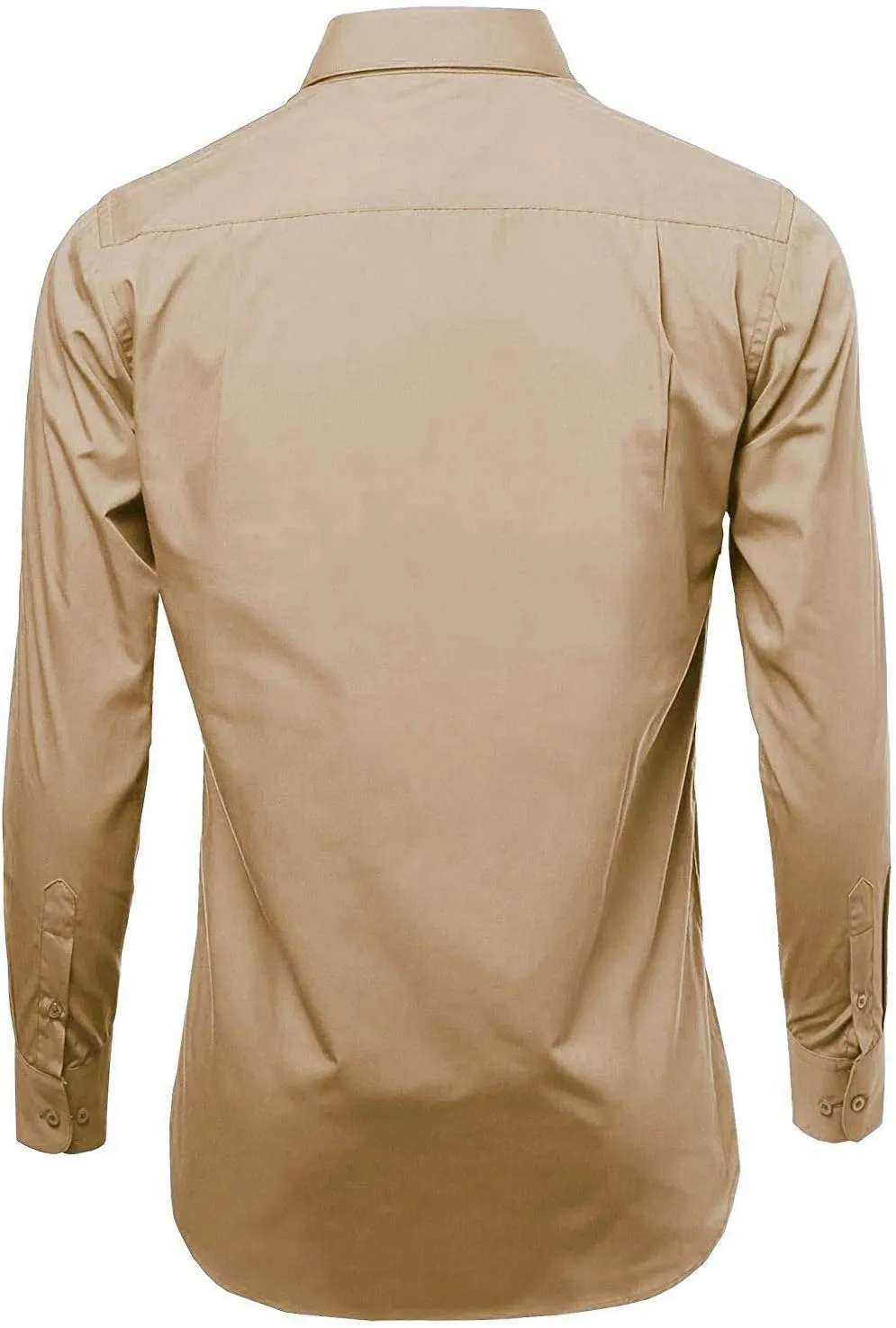 Men's Classic Fit Long Sleeve Wrinkle Resistant Button Down Premium Dress Shirt