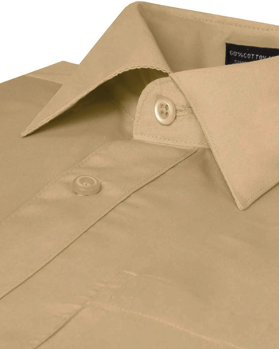 Men's Classic Fit Long Sleeve Wrinkle Resistant Button Down Premium Dress Shirt