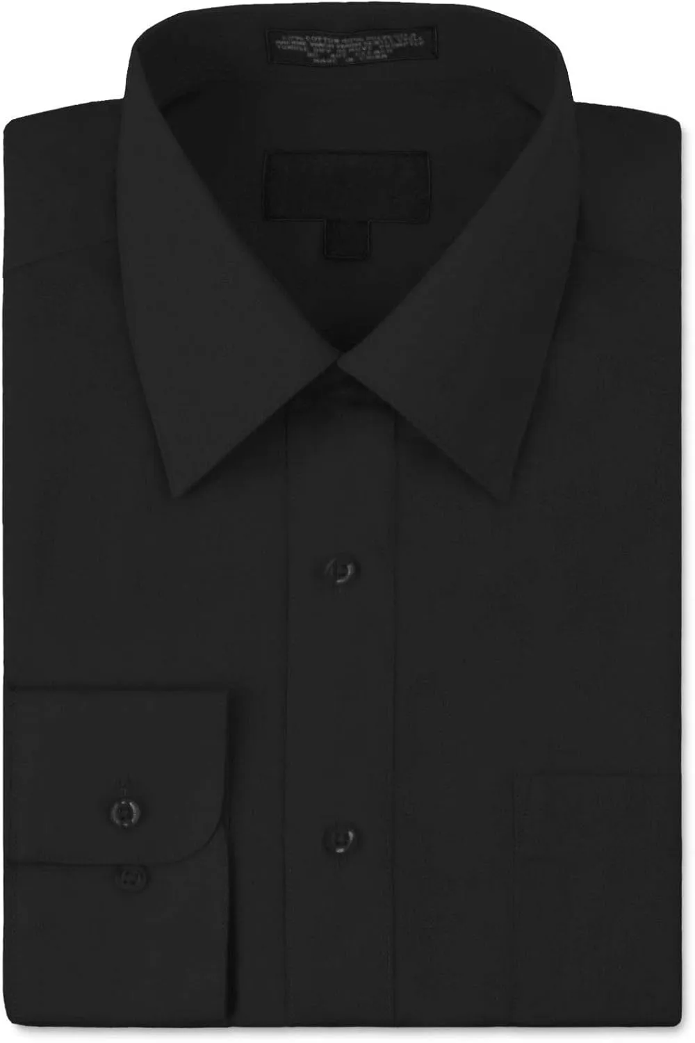 Men's Classic Fit Long Sleeve Wrinkle Resistant Button Down Premium Dress Shirt