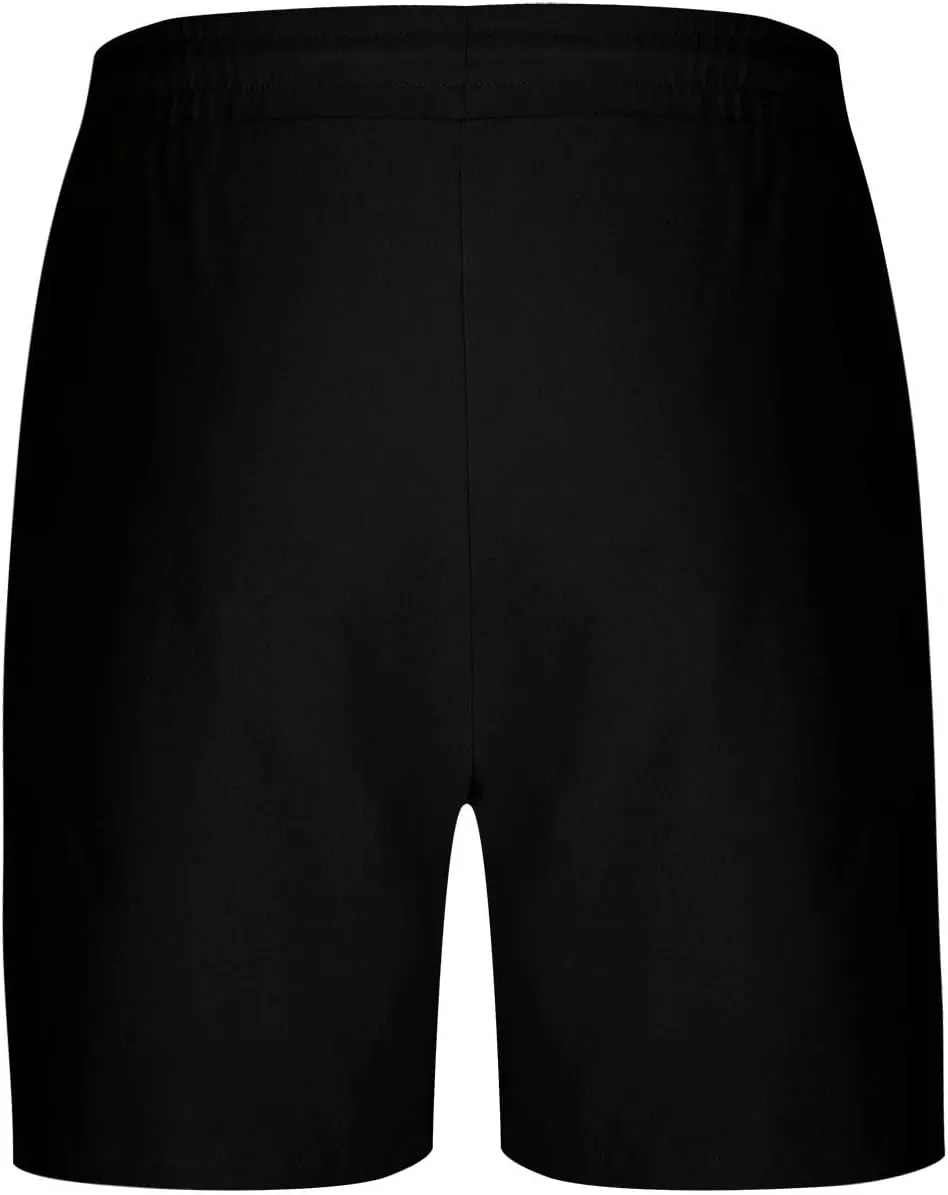 Mens Drawstring Shorts Casual Summer Big and Tall Elastic Waist Loose Fit Lightweight Lounge Beach Shorts with Pocket