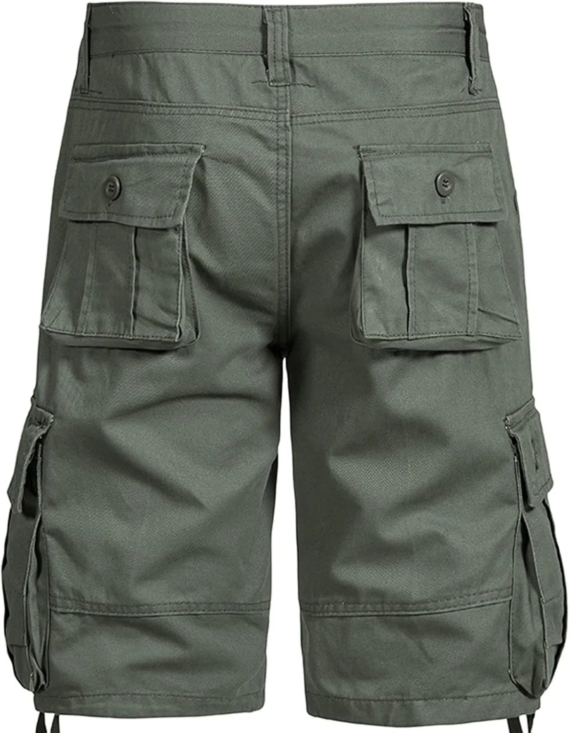 Men's Fashion Workout Shorts with Multi Pockets Zipper Button Slim Fit Cargo Pants Active Workout Short Pants 2025