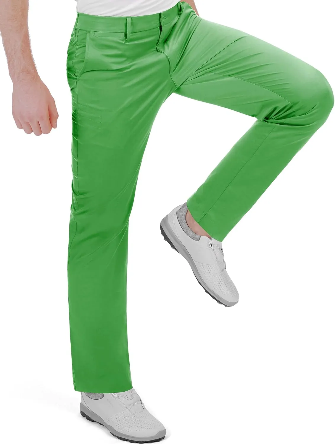 Men's Golf Pants Stretch Waist Slim Fit Tapered Classic Fit Golf Pants