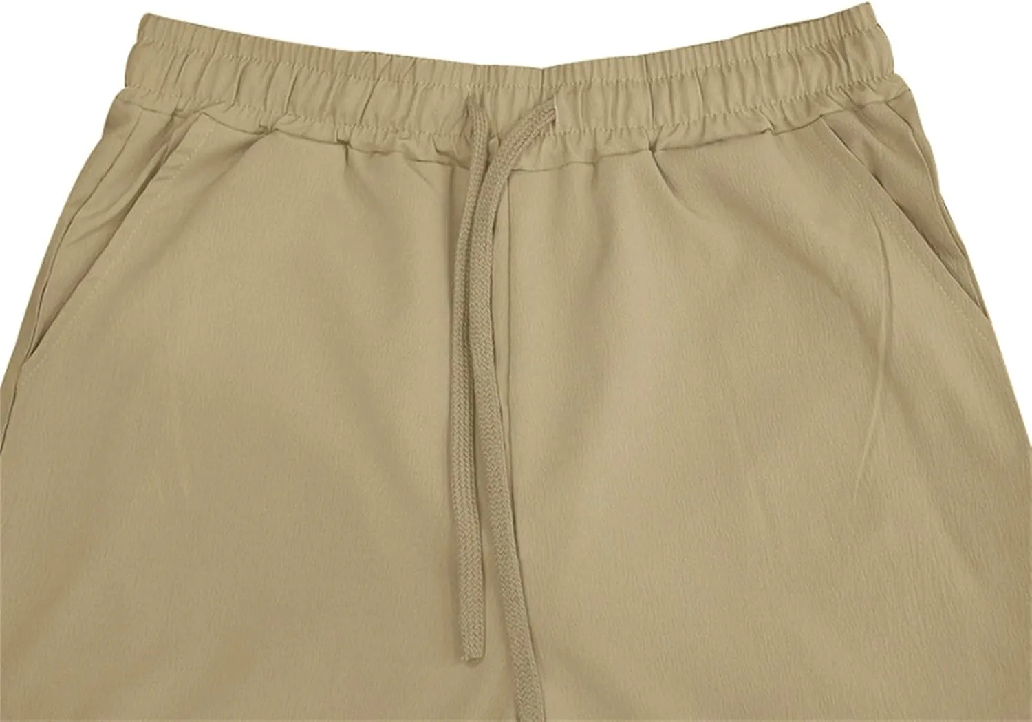 Men's Linen Pants Drawstring Elastic Waist for Yoga Beach Casual Wear Lightweight Loose Fit for Warm Weather
