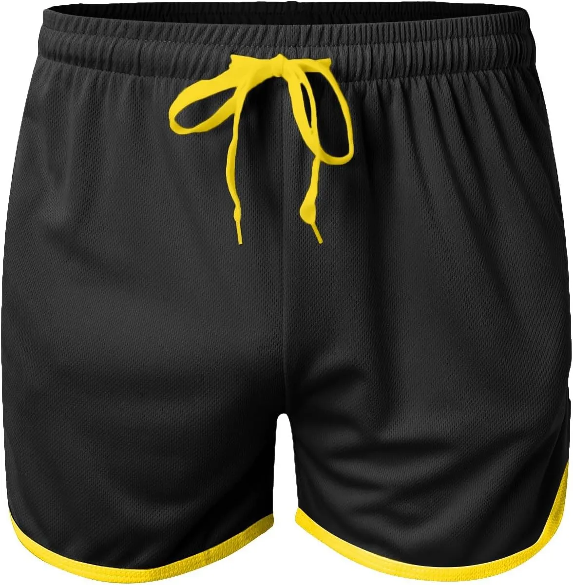 Men's Mesh Gym Shorts with Pockets Performance for Workouts Basketball Shorts Casual Elastic Running Shorts