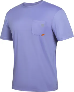 Men's Rash Guard Shirts UPF 50  Moisture Wicking Short Sleeve Chest Pocket Quick Dry Lightweight