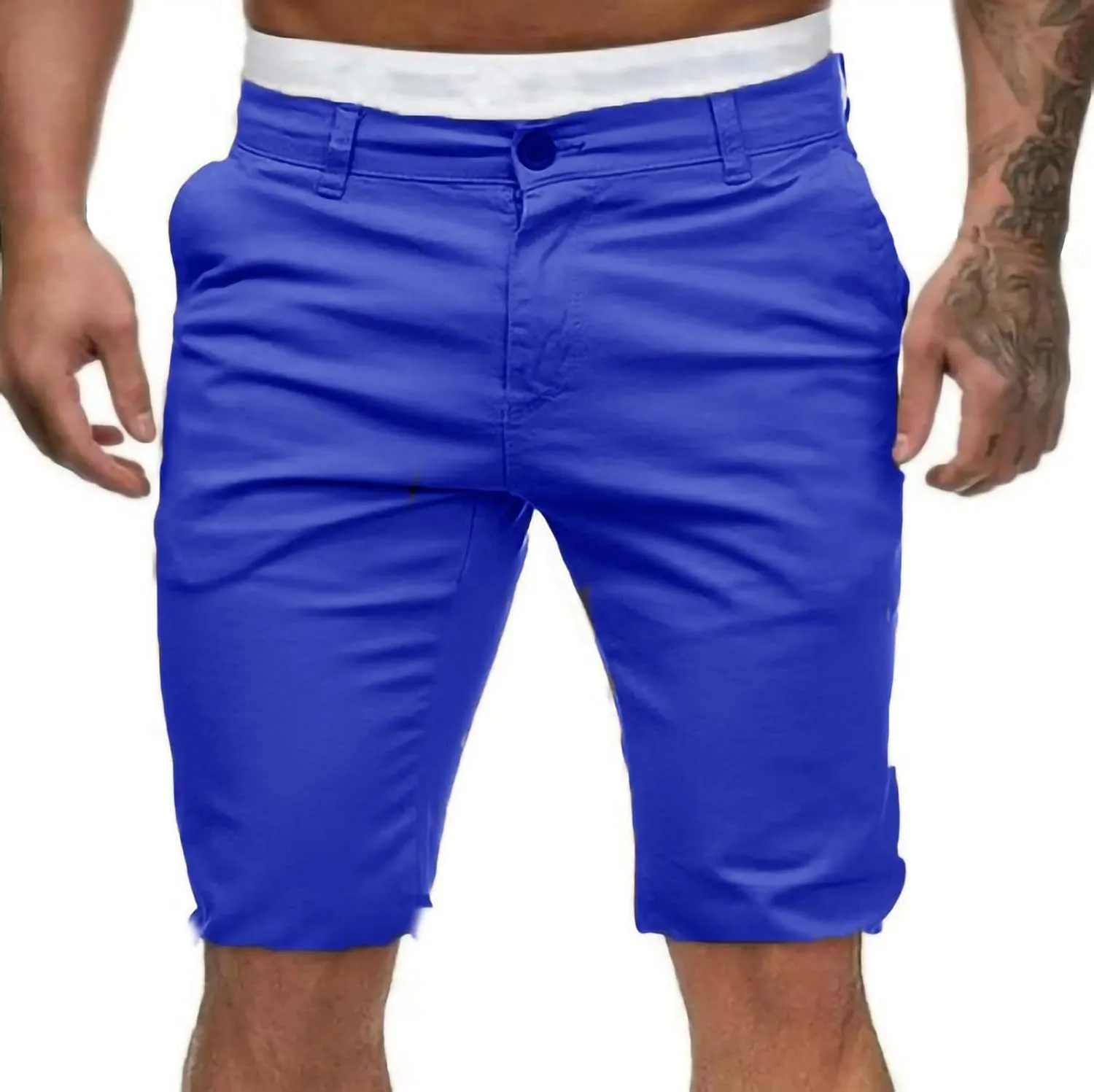 Mens Shorts Casual Work,Pants Summer Classic Fit Short Workwear Fashion Solid Workout Joggers Outdoor Pants for Men