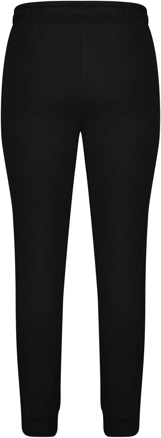 Mens Slim Fit Pants Stretch Cotton Casual Pants Classic Fit Drawstring Workout Sweatpants Elastic Waist Long Pants