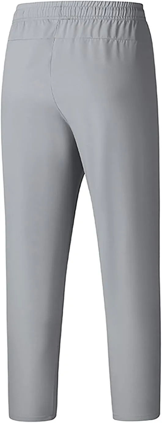 Men's Sweatpants Athletic Lightweight Joggers Drawstring Elastic Waistband Pants Gym Straight Fit Lounge Wear