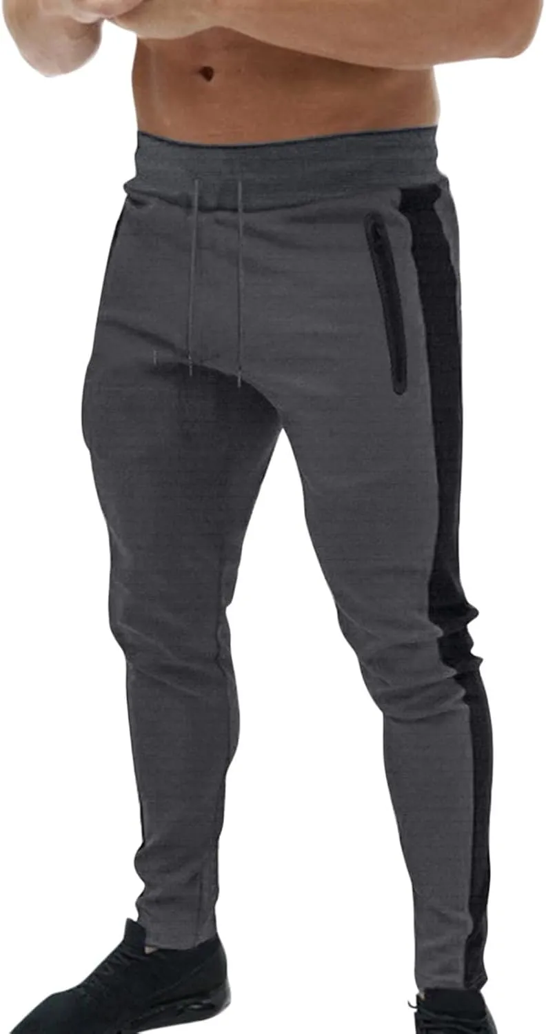 Mens Sweatpants Joggers Pants Man Elastic Waist Cargo Pants Open Bottom Drawstring Baggy Joggers Men's Tactical Cargo