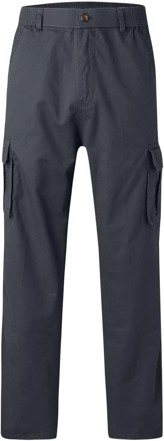 Mens Sweatpants with Pockets Big and Tall Lightweight Outdoor Straight Type Fitness Pants Multiple Pockets Cargo Pants