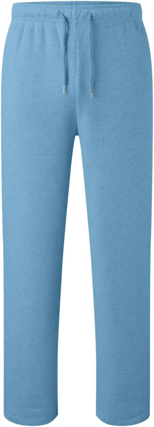 Men's Waffle Joggers, Lightweight Drawstring Casual Bottom Sweatpants, Straight Leg Slim Jogger Sweatpants with Pockets