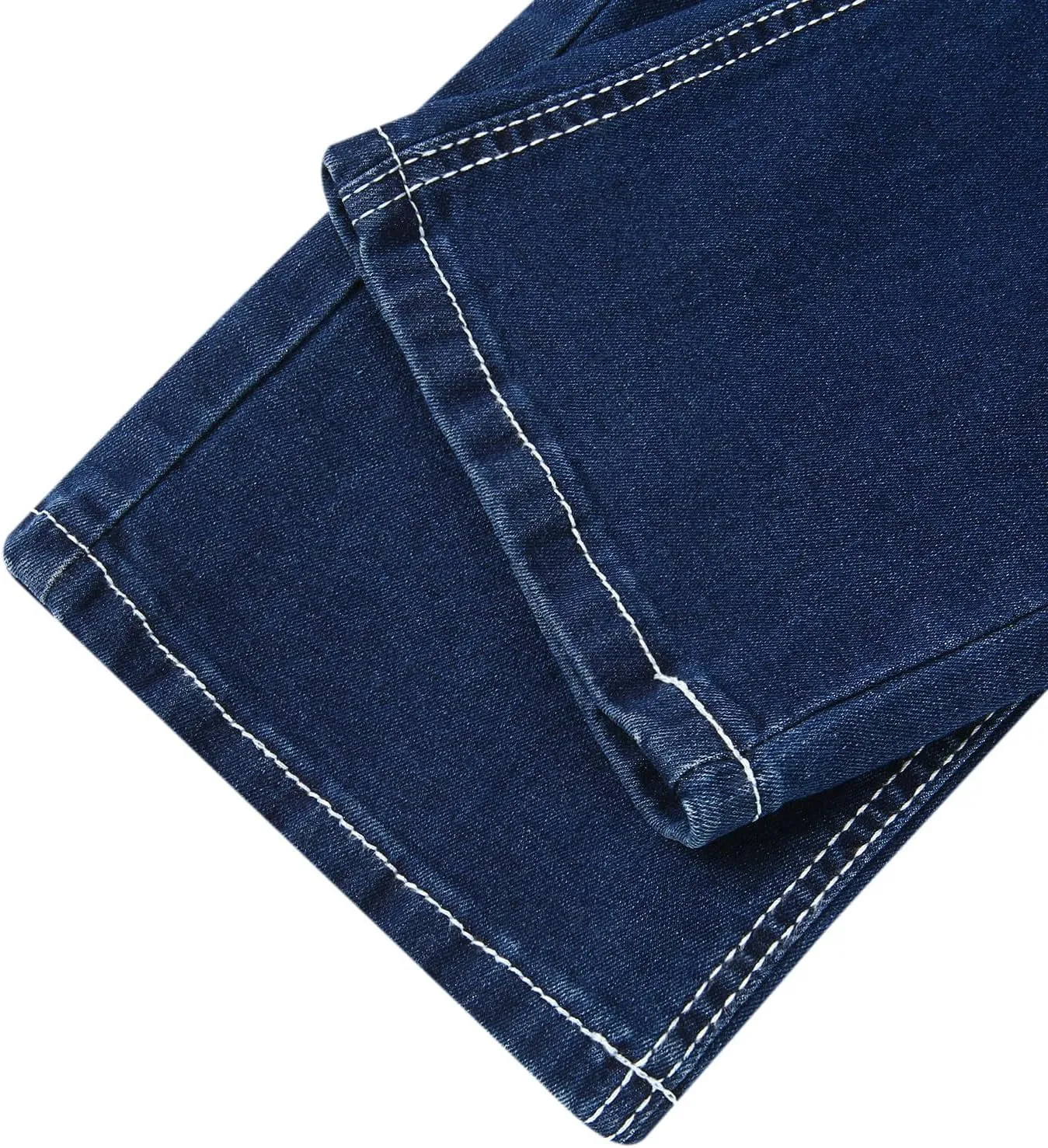 Men's Work Pants Classic Fit Stretch Buckle Zipper Straight Ripped Hole Solid Pants Casual Work Utility Trousers