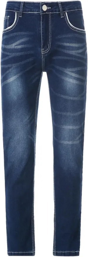 Men's Work Pants Classic Fit Stretch Buckle Zipper Straight Ripped Hole Solid Pants Casual Work Utility Trousers