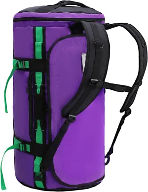MIER Large Duffel Backpack Sports Gym Bag with Shoe Compartment, Heavy Duty and Water Resistant, Purple, 90L