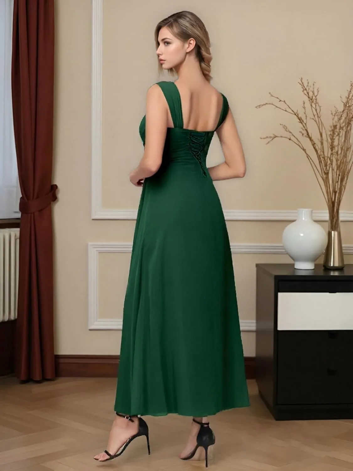 Mother of The Bride 2 Piece Dresses with Jacket Long 2025 Pleated Chiffon Formal Evening Gowns