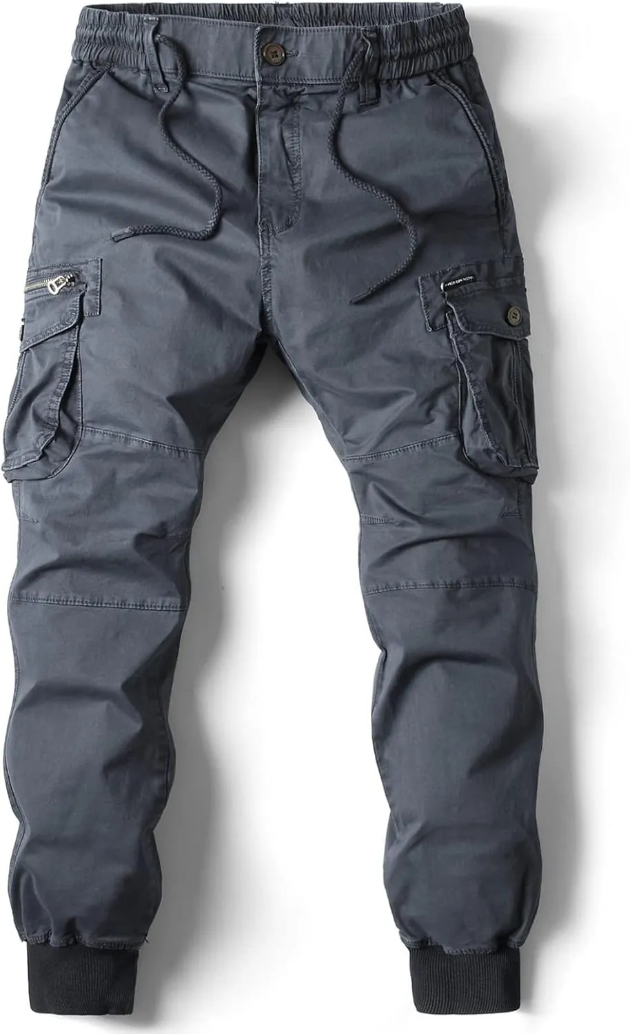 Muscularfit Men Sweatpants Cotton Drawstring Multi Pockets Cargo Pants for Men Outdoor Fashion Casual Joggers Athletic Pants