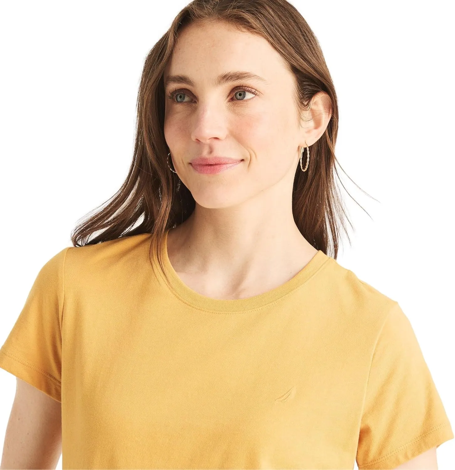 Nautica Women's Classic Fit Crew-Neck J-Class T-Shirt