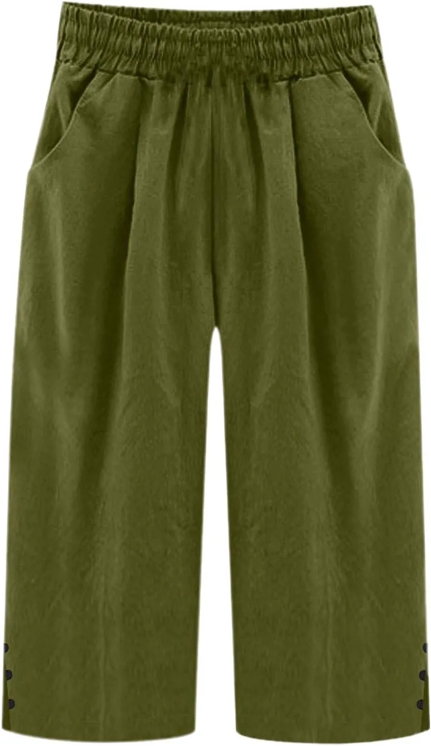PTOLOCIF Petite Linen Pants for Women Wide Leg Pants Casual Loose Drawstring Pant Summer Palazzo Harem Trousers with Pockets